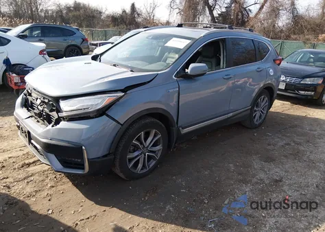 2021 Honda Cr-V Hybrid Touring из США, поврежденный, VIN 7FART6H94ME036094